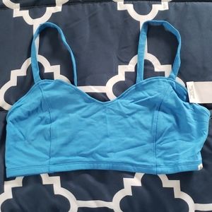 Bright blue VANS bralette